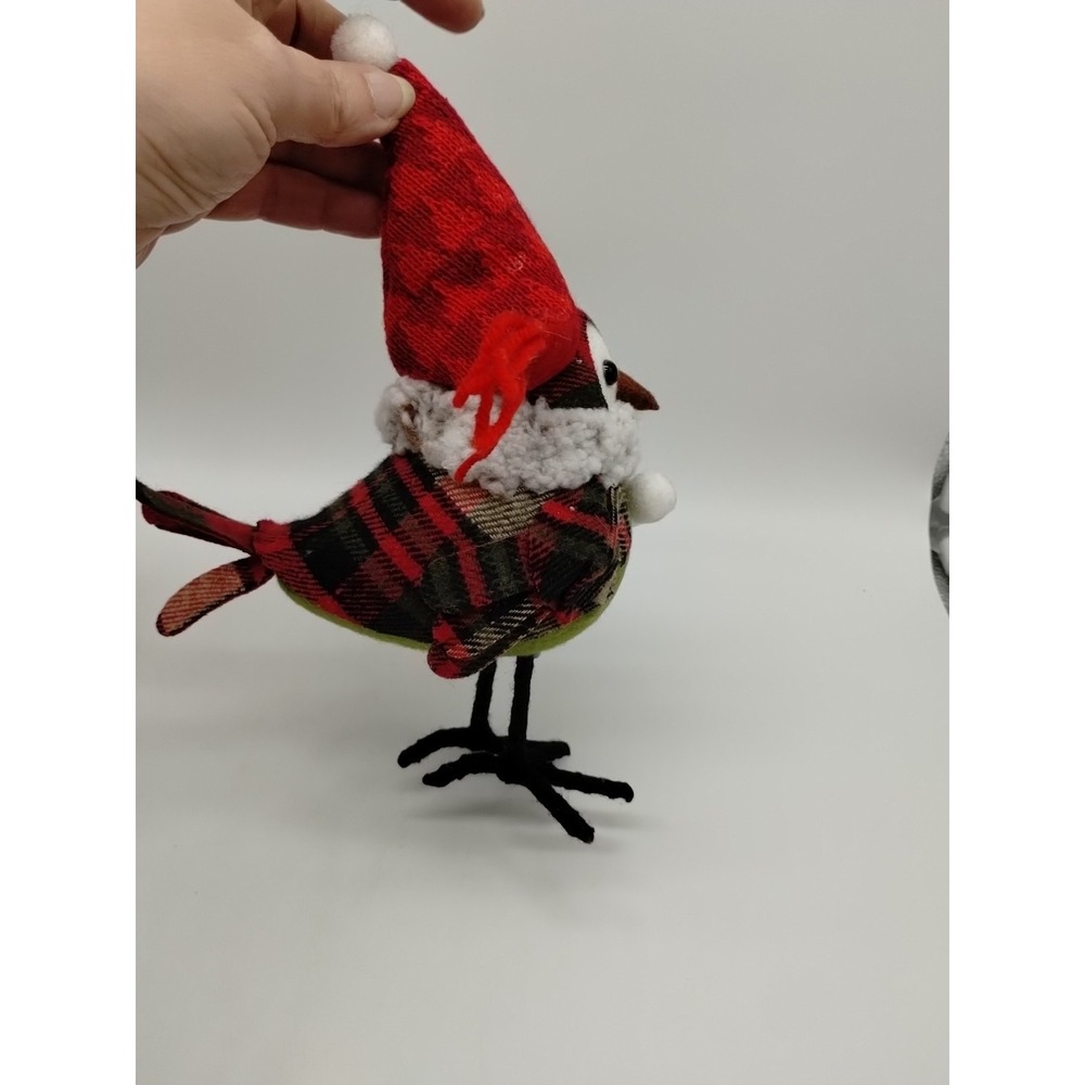 Lot Of 2 Featherly Friends Spritz Birds Wondershop Target Plaid Christmas - Picture 10 of 11